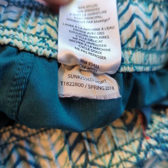 Toad and Co Sunkissed Weekend Skort Womens Small Teal Pockets Drawstring Elastic - Picture 8 of 8